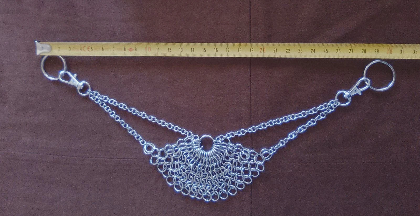 1 Bijou de pantalon et/ou de sac chainmail européen 1/2 circulaire  – photo 6